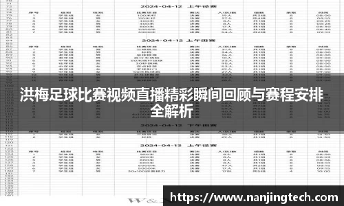 洪梅足球比赛视频直播精彩瞬间回顾与赛程安排全解析